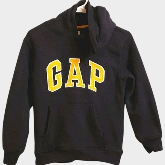 Gap hoodie blue yellow kids girls L 10-11 hoodie sweatshirt Gap large - Picture 13 of 13